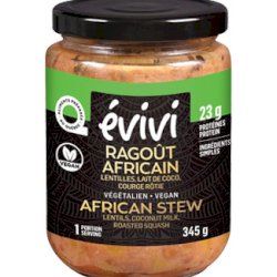 RAGOÛT AFRICAIN VÉGÉTALIEN (lentilles, lait de coco et courge rôtie)