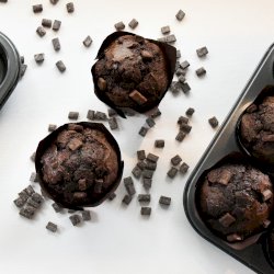 Muffin cuits double chocolat