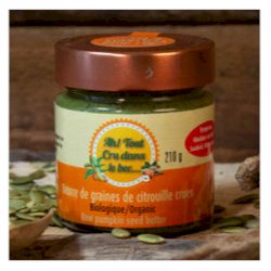 Beurre de graines de citrouille crues