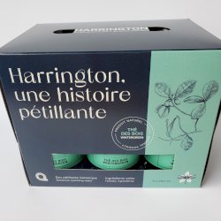 6 pack - Eau de source pétillante au thé des bois