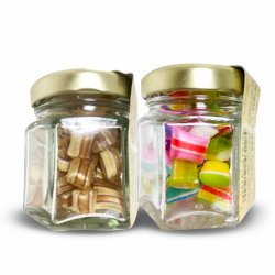 Duo de petits bonbons à saveur de fruits et au sirop d'érable