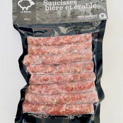 Saucisse bière & érable 100% agneau