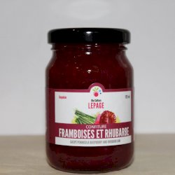 Confiture de framboise et rhubarbe 125 ml