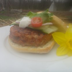 Hambourgeois de poulet avec épices tandoori