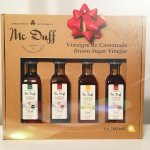 Ensemble Découverte (4 x 100 ml) Vinaigres de cassonade Mc Duff