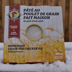 Pâté de poulet de grain surgelé