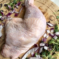 Cuisse de poulet de grain surgelée en paquet de deux