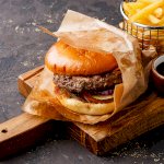 Burger de canard ail et ciboulette