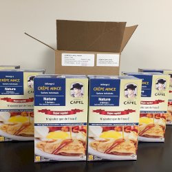 BOÎTE - Mélange Crêpe mince NATURE - N'ajoutez que de l'eau! (60 sachets de 40 g)