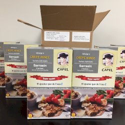 BOÎTE - Mélange Crêpe mince SARRASIN - N'ajoutez que de l'eau! (48 sachets de 38g)