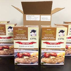 BOÎTE - Mélange Crêpe épaisse / Gaufre - ÉRABLE - N'ajoutez que de l'eau! (48 sachets de 35g)