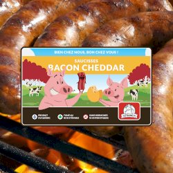 Saucisses Bacon Cheddar