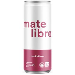 MATE LIBRE Rose & Hibiscus - INFUSION ÉNERGISANTE (4 x 250 ml)