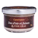 Terrine d'oie et faisan & foie gras