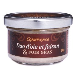 Terrine d'oie et faisan & foie gras
